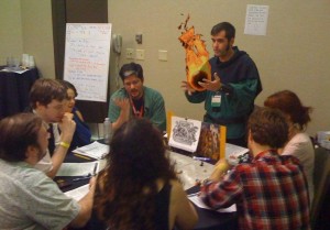 Adam Dungeonmastering a round of Tomb of Horrors at the Tower of Gygax event at Gencon 2010