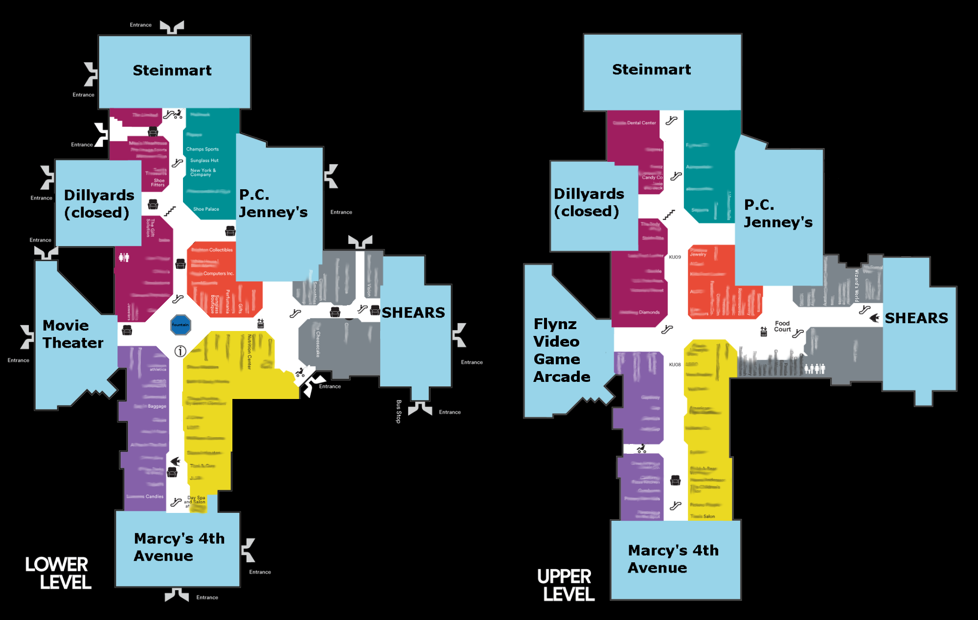 Springfield Town Center Map Springfield Mall, 198X | Unicorn Rampant